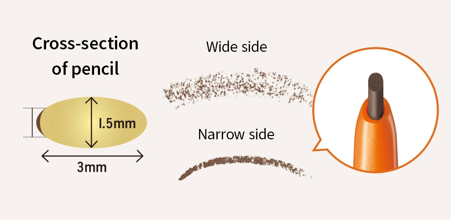 One pencil for effortless, natural-looking brows