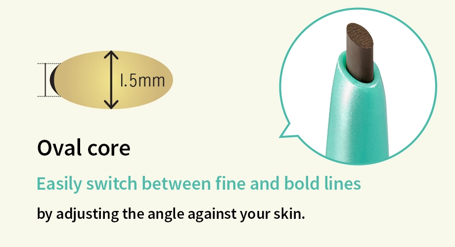 Oval tip for both fine and bold lines